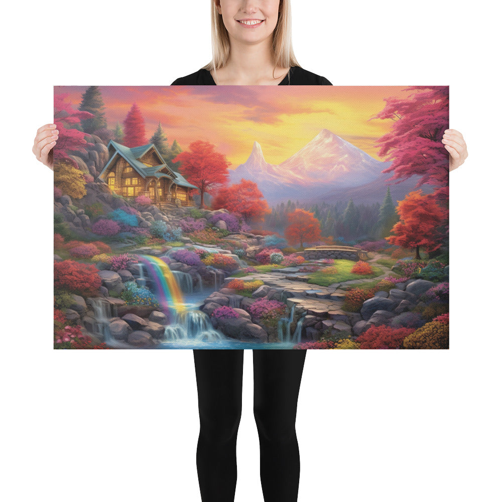 Mountain valley of dreams fantasy - Canvas